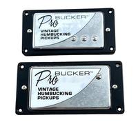 1 juego de pastillas KHLESBY ProBucker Classic Alnico II Vintage Humbucking de alambre trenzado cromado para guitarra eléctrica