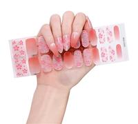 1 juego de pegatinas de uñas de gel francés diferentes con varios patrones y colores para elegir estilos. Fácil de aplicar arte de uñas