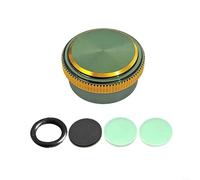 1 juego de perilla de freno de carrete de pesca de aluminio CNC para Abu Garcia Revo para carretes TORO Baitcasting resistentes al desgaste, negro y morado, parte mejorada (verde dorado)
