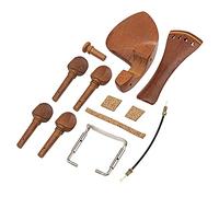 1 juego de piezas de violín Yootones de madera 4/4 incluye mentón, clavijas de afinación, pasadores de puente y cordal
