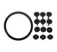 1 juego de piezas para batería: herramienta para abrir fundas de platillos, protector de aro, tapa de orificio para la piel del, tuerca de platillo, suministros de hardware para