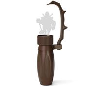 1 juego de pintura de mano modelo de mango para colorear soldados artesanales martillo de guerra (Marrón)