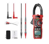 1 Juego De Pinza Amperimétrica HT208D Con Detección Voltajes Sin Contacto Y Linterna LED Para Uso Doméstico E Industrial Con Multímetro Digital Sonda