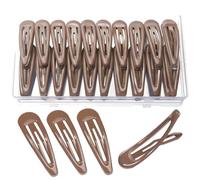 1 juego de pinzas de pelo de metal antideslizantes para niños, detalle de gotas de color sólido, suave en el cuero cabelludo, sujeción segura para niños activos, pasadores para el cabello