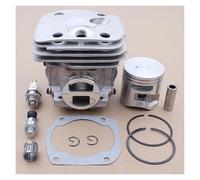 1 juego de pistón de cilindro de 50mm for Husqvarna 372XP 372 362 365 371 motosierra 503 90 92-71 W bujía de válvula de descompresión