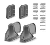 1 juego de placa base de repuesto para puerta de bebé con tornillos de gancho para mejorar la barrera de protección de niños y mascotas