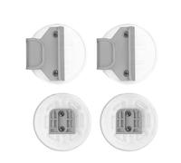 1 juego de placa base de repuesto para puerta de bebé con tornillos de gancho para mejorar niños y mascotas