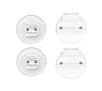 1 juego de placa base de repuesto para puerta de bebé con tornillos de gancho para mejorar niños y mascotas