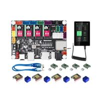 1 juego de placa de enrutador CNC DLC32 MAX for máquina de grabado láser, controlador de 4 ejes, grabador de carpintería, placa base TMC2209(Package 3)