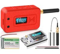 1 Juego de Placa de módulo ESP32 Lora V3 con Antena de 915 MHz + batería de 3000 mAh + Funda Protectora - WiFi Bluetooth SX1262 CP2102 0.96 Pulgadas OLED Tipo C para Arduino Lora Meshtastic IOT (N35