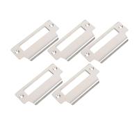 1 Juego de placa golpe puerta Metal, dispositivo seguridad acero inoxidable, refuerzo protección fácil instalación Para Puertas De Interior Y Puertas