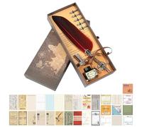 1 Juego De Plumas Y 60 Materiales, Bolígrafos De Regalo, Bolígrafo Retro, Bolígrafo Creativo, Herramienta De Escritura