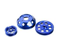 1 juego de polea de cigüeñal de aluminio ligera compatible con Nissan Primera, Almera S13, S14, 180SX, 200SX, SR20, 2.0L, accesorios de repuesto para coche.