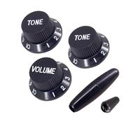 1 juego de pomos de control de guitarra eléctrica, volumen y cubierta de repuesto de tono, fácil instalación, textura