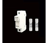 1 juego de portafusibles con 10 * 38 mm CC 1000 V 1A 3A 5A 10A 15A 20A 25A 32A for protección del sistema solar Fusibles PV BAT(5a)