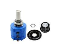 1 Juego de potenciómetro multivuelta 3590S resistencia Variable 10k 2W 3590S-2-103L 500 1K 5K 20K 50K 100K ohm con potenciómetros con tapa de perilla(2K Ohm)
