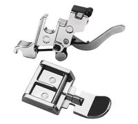 1 juego de prensatelas adaptador de vástago bajo a presión con prensatelas for cremallera for accesorios de máquinas de coser domésticas Singer Brother(1)