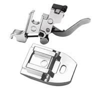 1 juego de prensatelas adaptador de vástago bajo a presión con prensatelas for cremallera for accesorios de máquinas de coser domésticas Singer Brother(3)