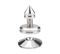 1 juego de púas plateadas para la reducción de vibraciones con patas de metal para mejorar el sonido del sistema HIFI