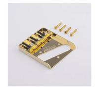 1 Juego de puente de guitarra fijo WTB Vintage con monturas de latón(Gold)