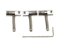 1 Juego de puente de guitarra, puente de guitarra de latón, monturas compensadas, aleación de titanio for Tele Telecaster, pieza de repuesto de guitarra