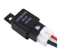 1 Juego De Relé Automotriz 12V 24V 40A Accesorios | Para ventilador y faro del aire acondicionado del automóvil(12V with Socket)