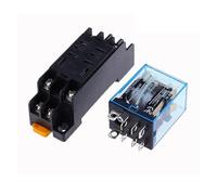1 juego de relé potencia bobina 8 pines DPDT LY2NJ HH62P HHC68A-2Z 10 A y 12 V CC/24 CC/36 V/48 V/110 V/220 V/240 CA con base zócalo. unidad(DC,24V)