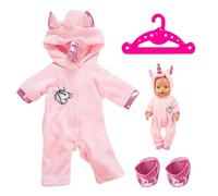 1 juego de ropa y zapatos para muñecas, 1 percha con orejas y cuernos, una pieza de invierno, accesorios para ropa de bebé, ropa de juguete para muñecas (43 cm)