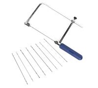 1 Juego de sierra manual en forma de U de 4 ", banda de sierra de corte, 8 hojas de sierra (#01 ~ #08) para joyería DIY, modelo, madera, acrílico, Metal, estilo de insignia