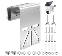 1 Juego de Soporte Camara Vigilancia Exterior para Eufy Arlo panel solar, Soporte Cámara Seguridad de canaleta de acero inoxidable compatible con cámaras domo IP PTZ