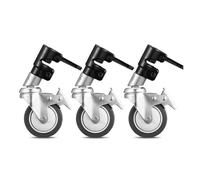 1 juego de soporte de luz para fotografía con rueda giratoria de 360 grados para un movimiento eficiente de iluminación de eventos con ruedas