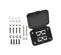 1 Juego de soporte montaje empotrado doble 50A y 600V for conexión alimentación enchufe Anderson for diámetros 12-6 AWG que van ESSEIEIE(Grey)