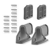 1 juego de soportes de montaje en pared para valla infantil, gancho y tornillos compatibles con varios modelos de accesorios de repuesto para puerta de mascotas