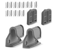 1 juego de soportes de montaje en pared para valla infantil, gancho y tornillos compatibles con varios modelos de repuesto para puerta de bebé