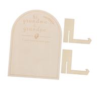 1 Juego De Tablero Conmemorativo Para Bebé Decoración De Placa De Para Recién Nacidos Primer Adorno Para Bebé Accesorios Para Fotos De Anuncio De Bebé Madera