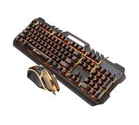 1 juego de teclado con cable, teclado con cable, teclado y mouse USB con cable para computadora, accesorios de juegos, mouse mecánico, ratones USB, comer, pollo, abdominales portátiles de oficina