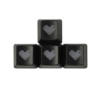 1 juego de teclas de corazón retroiluminadas de ABS de altura OEM para teclas de dirección WASD, teclado mecánico para juegos, teclas mecánicas, lindas teclas retroiluminadas de ABS, juego de teclas