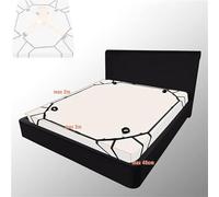1 juego de tirantes ajustables de cuerda de nylon negro para juego de cama de yoga