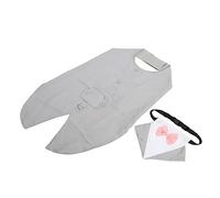 1 Juego de Traje para Perro, Bandana de Boda para Perro, Camisa con Corbata para Perro, Traje de Boda Suave para Perros pequeños, Trajes para Perros de compañía, Esmoquin Formal para Atar (Gris XXL)