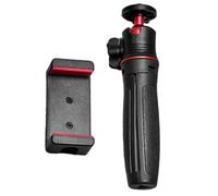 1 juego de trípode giratorio para vlog de 360 grados con abrazadera de montaje para teléfono para fotografía de viajes, accesorios profesionales de cámara de vlog