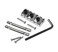 1 juego de tuercas de bloqueo de guitarra y barras de tensión de cuerda, retenedores de cuerda compatibles con puente de guitarra Floyd Rose, trémolo (plateado)