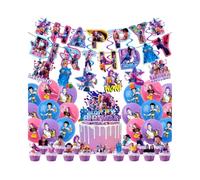 1 juego de Vajilla para Fiesta de Cumpleaños de Cazadores de Demonios, Suministros para Fiestas de Decoración (style 3)