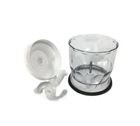 1 juego de vaso mezclador de 350 ml, compatible con las piezas de la tapa de la cuchilla de la licuadora Braun MQ5025, MQ525, MQ745, MQ505 y MQ3000.