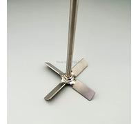 1 Juego, diámetro de 40 mm a 100 mm, hélice de Cuatro Palas de Acero Inoxidable Lab 304 con Varilla de agitación, revuelva el Material hacia Arriba al agitar (Size : 50mm Blade with Rod)