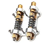 1 Juego Dispositivo De Doble Barra De Puente Puentes De Reemplazo De Instrumentos Musicales Sillín De Puente Puentes De Silla De Montar Puente De Metal Guitarra