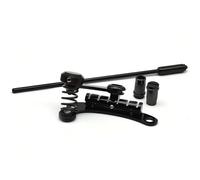 1 Juego for guitarra eléctrica estilo Tune-O-Matic, puente, barra de parada, pieza trasera, trémolo, Compatible con guitarras LP SG, negro/dorado/cromado(Schwarz)