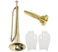 1 Juego Juventud Adorno De Instrumento Instrumentos De Trompeta Juguete Herramienta De Apoyo Para Juguete De Trompeta Para Juguete Musical Trompeta Algodón Golden ifundom