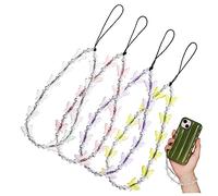 1 Juego Lanyard Para Teléfono Móvil Correa Decorativa Para Colgar Pulsera De Encanto Para Móviles Accesorios Y Prácticos 4 Piezas