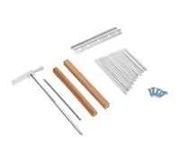 1 Juego Metralla De Kalimba Reemplazos De Kalimba Repuestos Kalimba Llaves De Repuesto Kalimba Piano De Dedo De 17 Teclas Kit De Herramientas De Ajuste Botón Colocar Acero