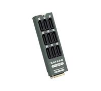 1 Juego PH519 M2 PCIe SATA6Gbps Tarjeta de Expansión de 9 Puertos NVMe Mkey Compatible con Expansión de Disco Duro de Almacenamiento en Red con